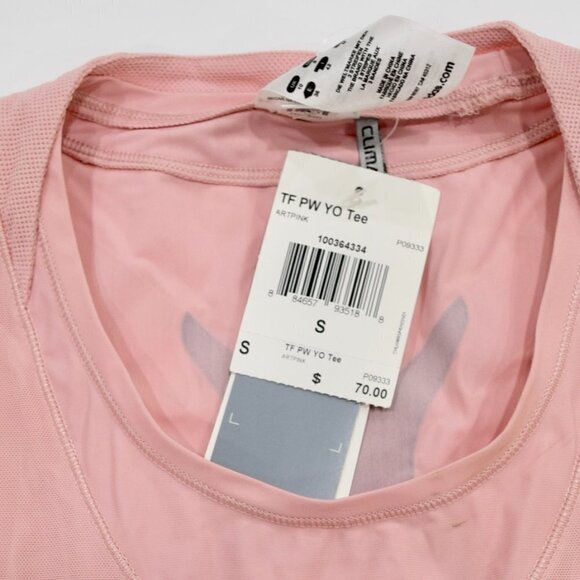 ADIDAS Tech Fit ClimaCool -  Athletic short sleeve pink jersey women's size Smal - Picture 2 of 3